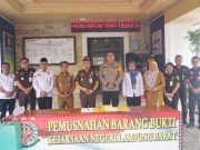 59 perkara dan barang Bukti dimusnahkan Kejari Lampung barat
