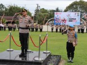 Kapolres Lampung Barat Pimpin Upacara Peringatan Hari Olahraga Nasional