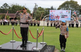 Kapolres Lampung Barat Pimpin Upacara Peringatan Hari Olahraga Nasional