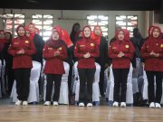 Pelantikan Pengurus PERWOSI Lampung Barat 2025-2029 Meriah, Dirangkai Peringatan Hari Ibu dan Lomba Senam Payu Kidah