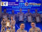 Rakernas Fungsi Lalu Lintas 2025 Polres Lampung Barat Terima 5 Penghargaan