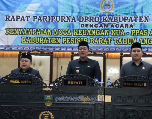 BUPATI – WAKIL BUPATI PESIBAR HADIRI PARIPURNA DPRD PENYAMPAIAN NOTA KEUANGAN KUA-PPAS APBD PERUBAHAN TAHUN ANGGARAN 2025