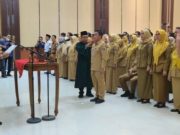 Bambang Iman Santoso Lantik 100 Pejabat Pemkot Metro, Fokus Perubahan Nomenklatur Dinas