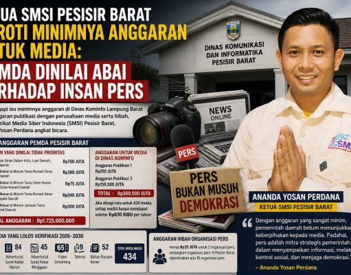 Jejak Anggaran Dipertanyakan: Media “Dikeringkan”, Belanja Rutin Pemda Pesisir Barat Justru Menggelembung
