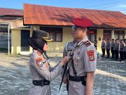 Kapolres Pesisir Barat Pimpin Pengambilan Sumpah Jabatan Kasat Reskrim