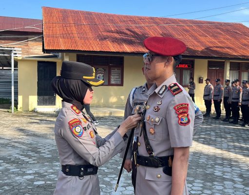 Kapolres Pesisir Barat Pimpin Pengambilan Sumpah Jabatan Kasat Reskrim