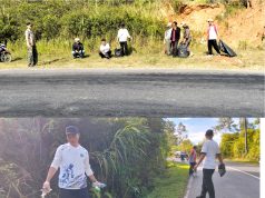 Camat Batu Ketulis Pimpin Bersih bersih di Jalan Raya