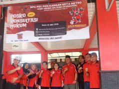 PDIP Kota Metro Buka Posko Konsultasi Hukum Gratis,Perluas Akses Keadilan Bagi Warga