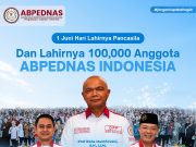 “Pancasila Jadi Saksi, ABPEDNAS Cetak Sejarah dengan 100 Ribu Anggota di Seluruh Indonesia”.