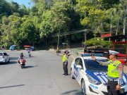 Antisipasi Gangguan Kamtibmas Satlantas Polres Lambar Gelar Patroli Objek Wisata di Taman Hamtebiu