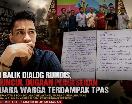Polemik TPAS Karang Rejo Kian Memanas, Warga Pertanyakan Perubahan Sikap Ketua RW Usai Dialog dengan Pemkot Metro