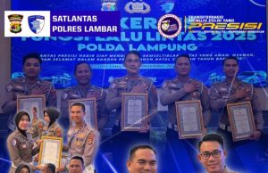 Rakernas Fungsi Lalu Lintas 2025 Polres Lampung Barat Terima 5 Penghargaan
