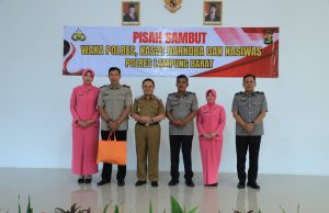 Wabup Mad Hasnurin Hadiri Pisah Sambut Wakapolres Lampung Barat