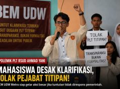 Polemik PLT RSUD Ahmad Yani Kian Memanas, BEM UDW Ancam Turun ke Jalan